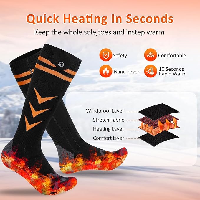 Heated Socks for Men Women